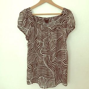 Ann Taylor Tops - Ann Taylor blouse zebra print size Large Ann Taylor Tops - Ann Taylor blouse zebra print size Large